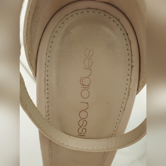 SERGIO ROSSI -size 40- Leather platform high heels shoes- pumps/sandals - Picture 3 of 12